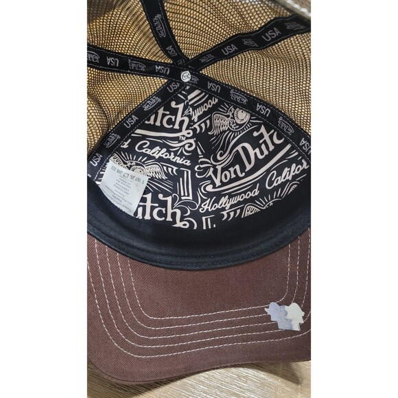 Von Dutch Trucker Hat Snapback Cap Animal Print Brown White Old School main image 10